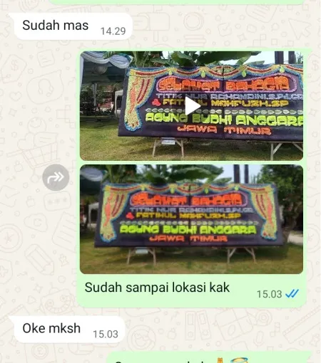 Pengiriman Papan Bunga Ujung Semampir